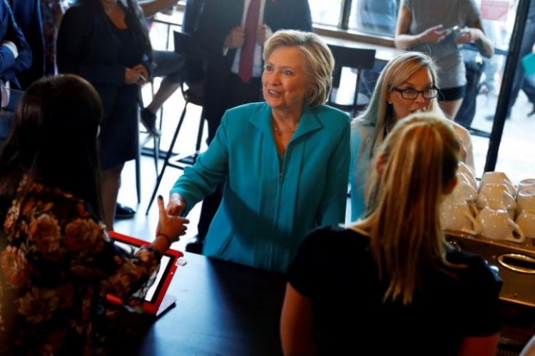 Hillary Clinton in White Plains for classified briefing