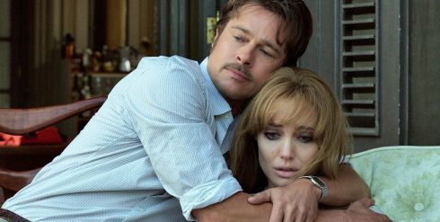 Brad Pitt and Angelina Jolie in a scene from the film'By the Sea