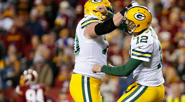 Aaron Rodgers and T.J. Lang