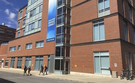 The University of Ontario's Science building is shown in Oshawa Ontario