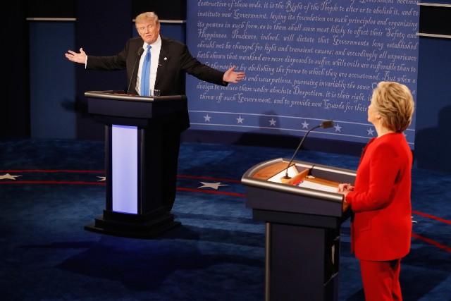 Hillary Clinton And Donald Trump Face Off In First Presidential Debate At Hofstra University