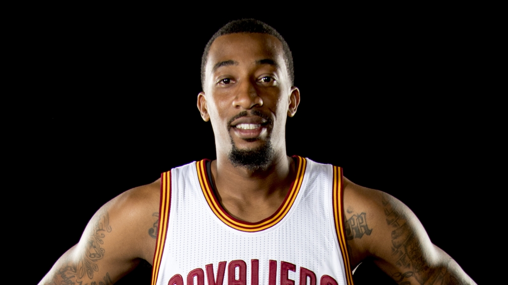 Jordan Mc Rae #12 of the Cleveland Cavaliers poses for a portrait during media day at Cleveland Clinic Courts