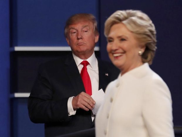 Last U.S. presidential debate Clinton vs Trump. Reuters