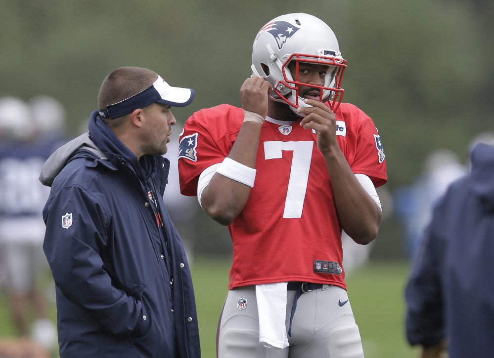 Jacoby Brissett will start at quarterback for the Patriots on Sunday against the Buffalo Bills