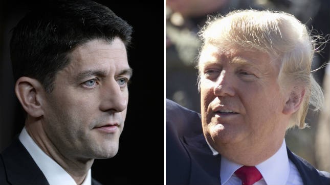 Ryan plugs GOP campaign agenda, but no mention of Trump