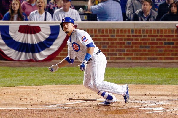 SPORTSCubs place Kyle Schwarber on World Series roster	Email