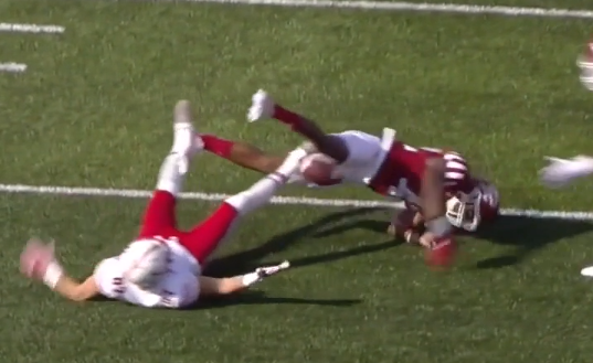 WATCH Near interception turns into 45-yard circus catch for Nebraska vs Indiana		Posted by	Sam Blazer