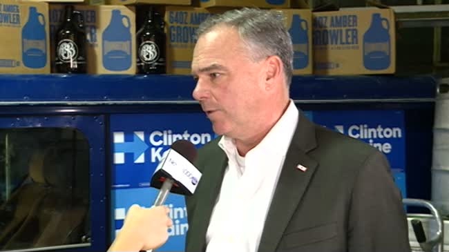 Tim Kaine touts his and Hillary Clinton's support for NASA space exploration