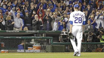 Kyle Hendricks pitched for seven and a third of the shutout innings