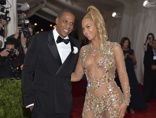 Jay Z left and Beyonce arrive at The Metropolitan Museum of Art's Costume Institute benefit gala celebrating'China