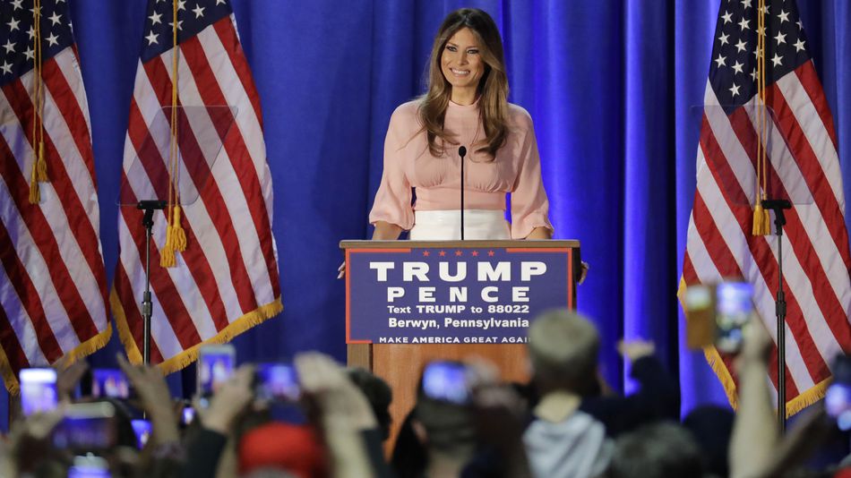 Melania Trump wife of Republican presidential candidate Donald Trump gave a speech free of plagiarism