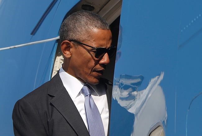 President Barack Obama boards Air Force One Wednesday Nov. 2 2016 at Andrews Air Force Base Md. Obama is heading back to North Carolina to help turn out the vote for Democratic presidential candidate Hillary Clinton with a rally in Chapel Hill. It&#0