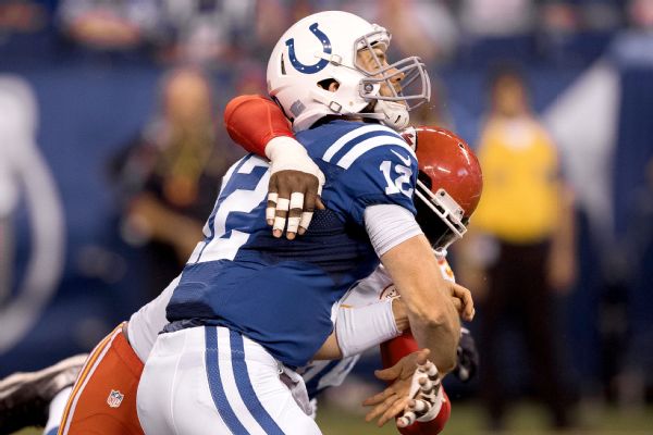 SPORTSAndrew Luck won't face Steelers on Thursday night	Email