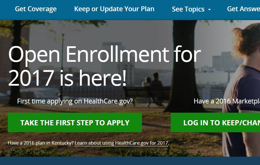 Starting Nov. 1 people can sign up for health insurance