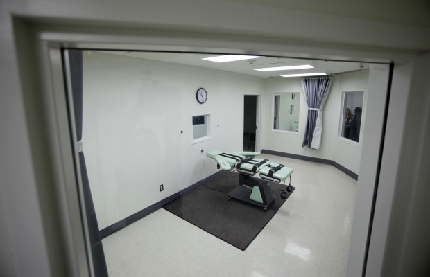 The interior of the lethal injection facility at California's San Quentin State Prison in 2010