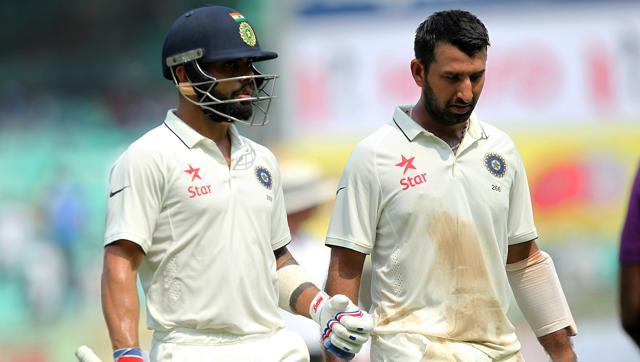 Virat Kohli and Cheteshwar Pujara shared a solid partnership