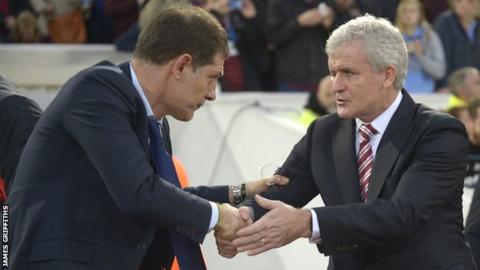 Slaven Bilic and Mark Hughes are seeking continued improvement after poor starts to the season