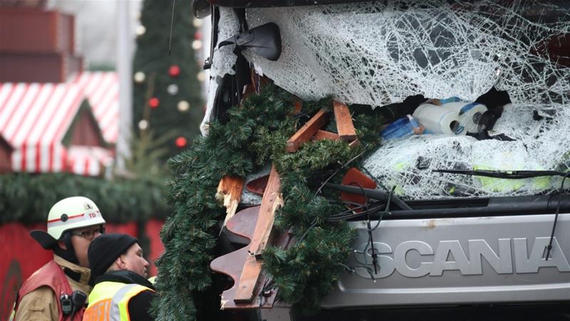 At least 12 people died in Monday's attack on a Christmas market