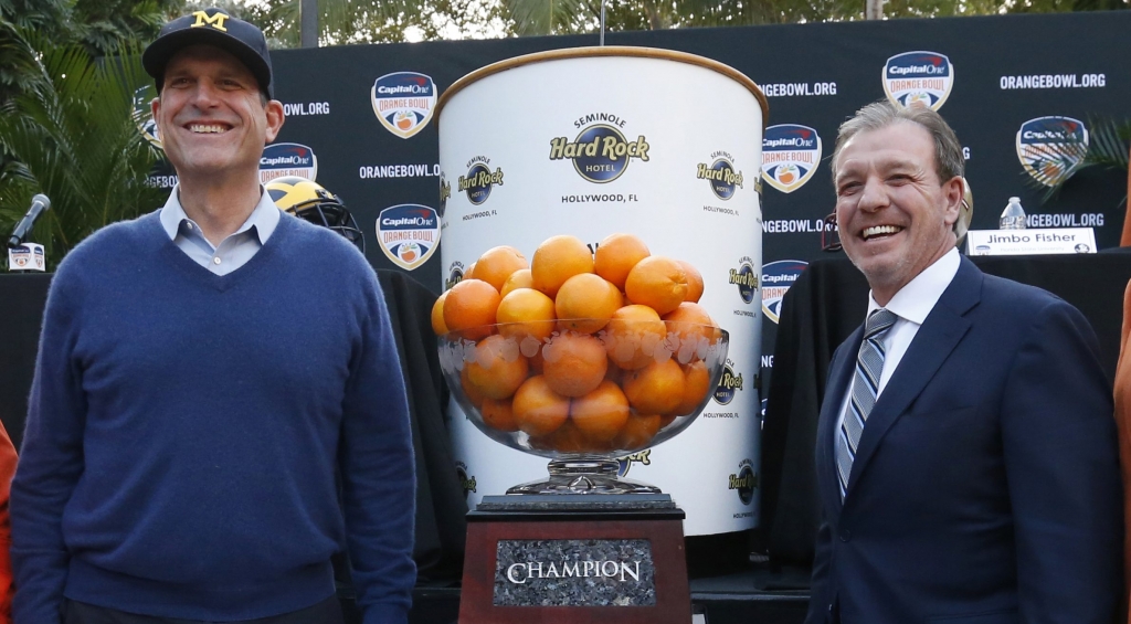 Jim Harbaugh is a big fan of oranges'I find oranges to be very refreshing