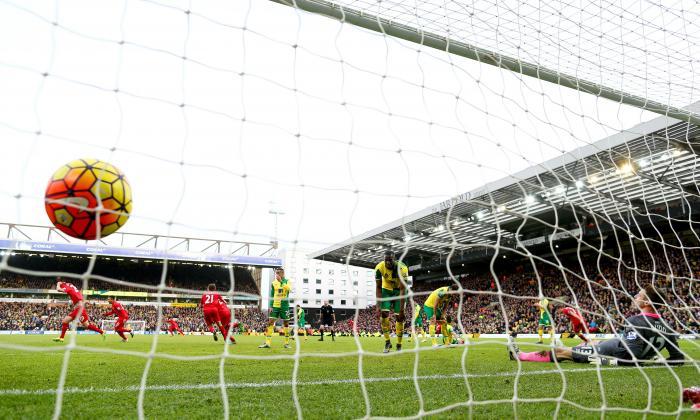 Adam Lallana scores a 95th minute winner which sees Liverpool beat Norwich 5-4 at Carrow Road. Sebastien Bassong's 92nd minute equaliser looked to have secured the Canaries a draw but the Reds clinched all three points- capping one of many exhilara