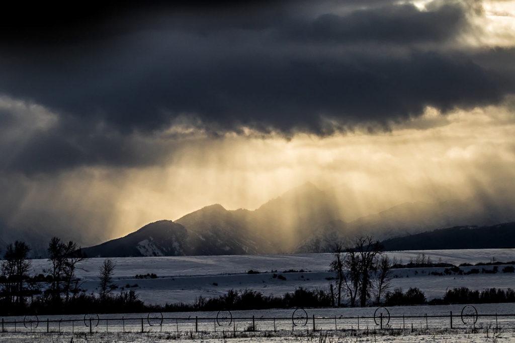 The Sun over the Bitterroot Mountains December 19