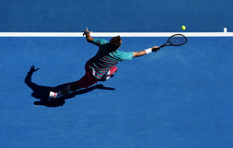 Stan Wawrinka Q4 Rod Laver Arena 24 January 2017