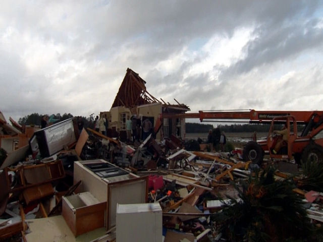 At least 18 people are dead after a line of storms triggered tornados from Mississippi to Georgia over the weekend