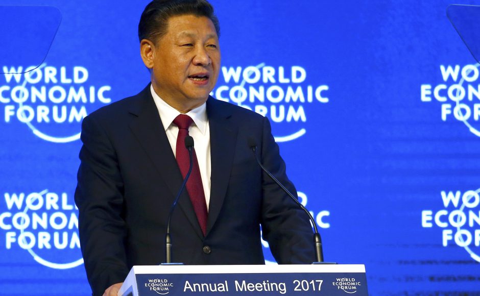 Chinese President Xi Jinping attends the World Economic Forum annual meeting in Davos Switzerland