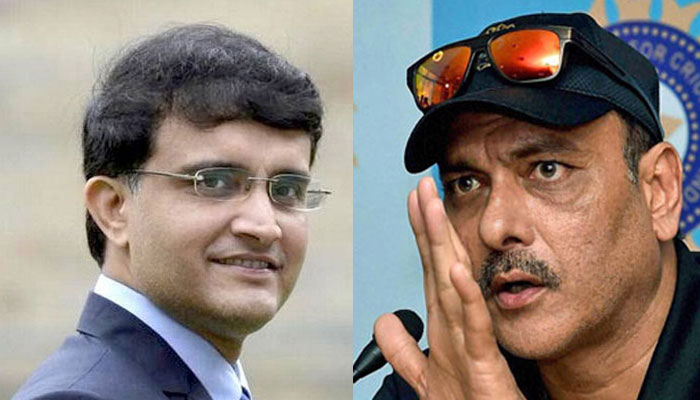 Did Ravi Shastri take a silent dig at Sourav Ganguly while praising MS Dhoni