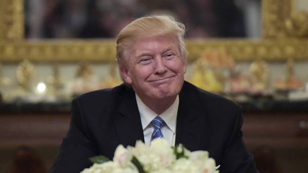 Donald Trump at the White House reception for congress leaders