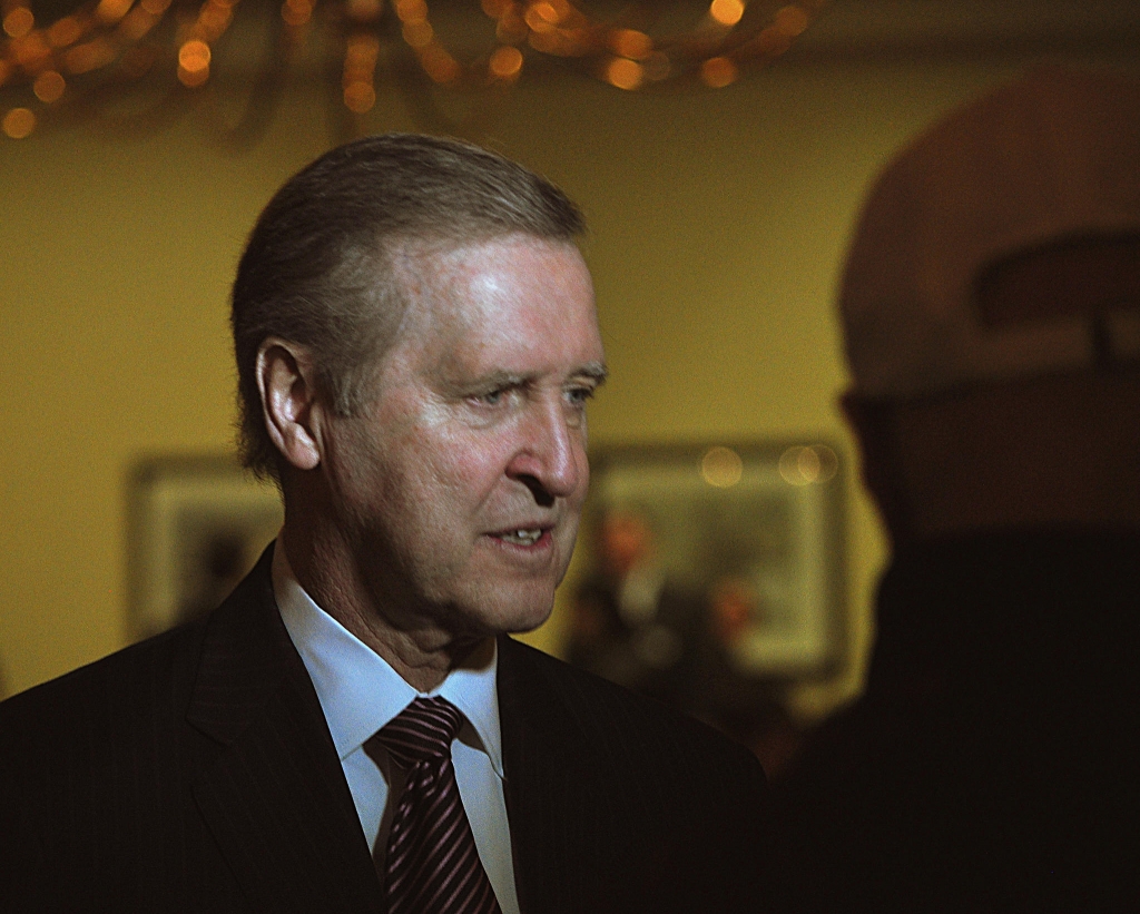 Former Maine Sen. Bill Cohen at the Martin Luther King Jr. breakfast in Maine in 2014