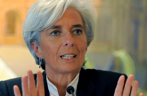 IMF Managing Director Ms Chritine Lagarde