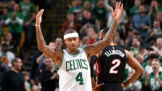 Isaiah Thomas during his career-night against the Miami Heat