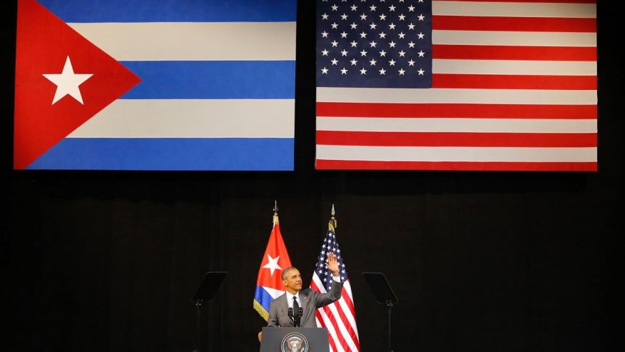 President Barack Obama speaks at the Grand Theater of Havana Cuba