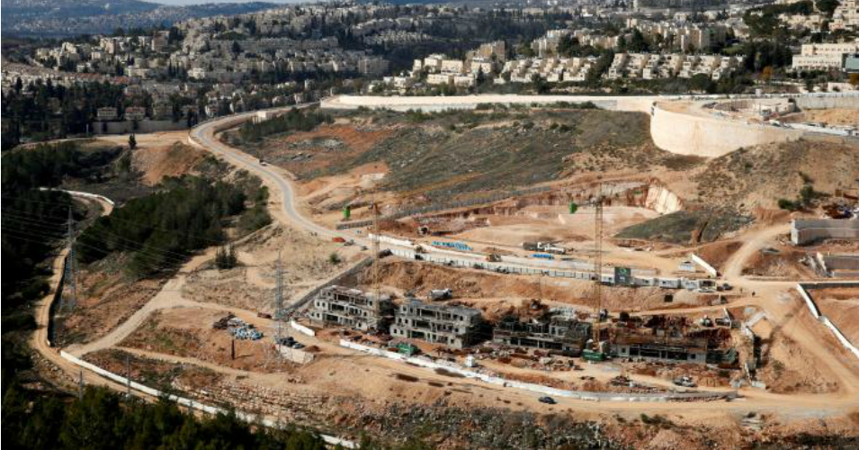 Settlements under construction in the West Bank