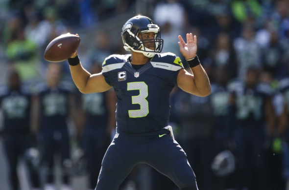 Seattle Seahawks quarterback Russell Wilson is shown in this file