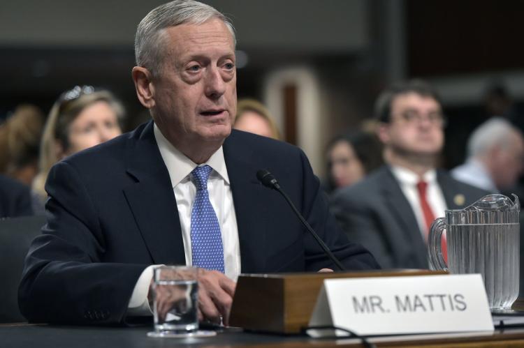 Retired Marine Corps Gen. James Mattis speaks during his confirmation hearing on Jan. 12 in Washington D.C