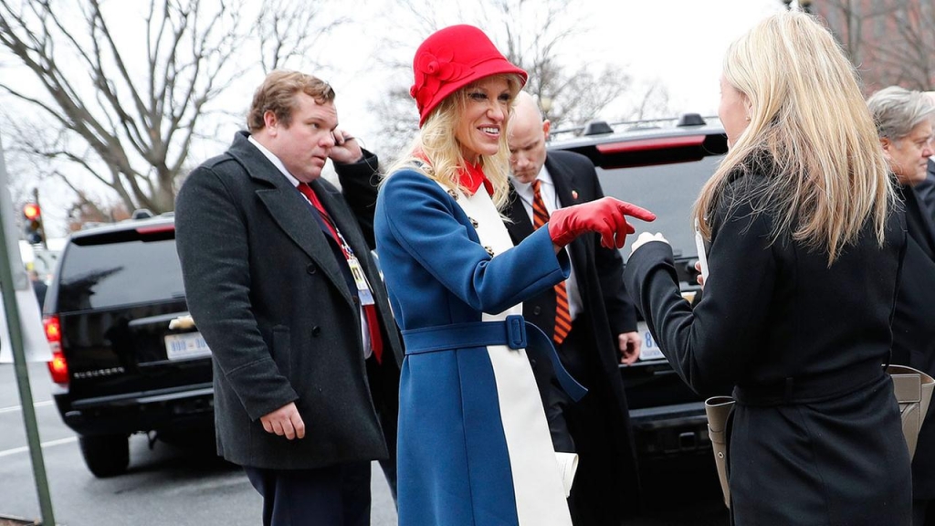 Kellyanne Conway wearing Gucci on Inauguration Day