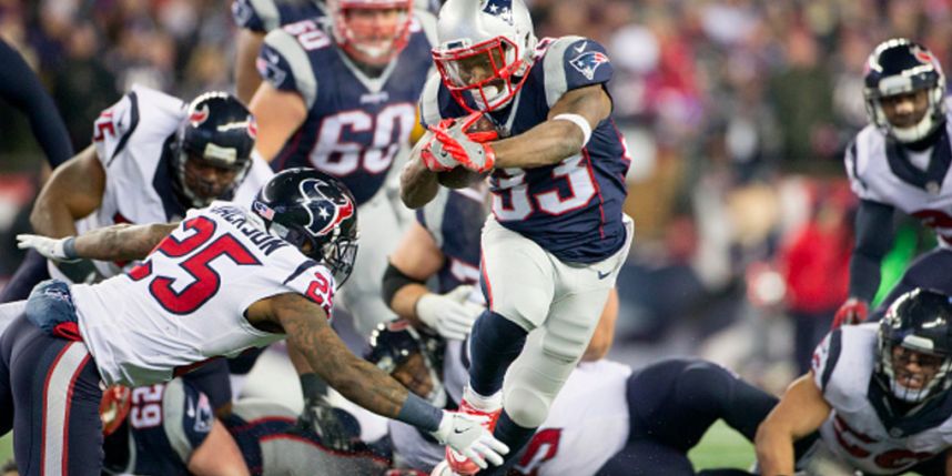 The Patriots stout run game was key to their playoff win Saturday