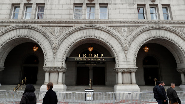 The recently opened Trump International Hotel on Pennsylvania Avenue in Washington is one of many properties that would lose the Trump name if the president-elect followed the advice of the Office of Government Ethics and divested his business holdings