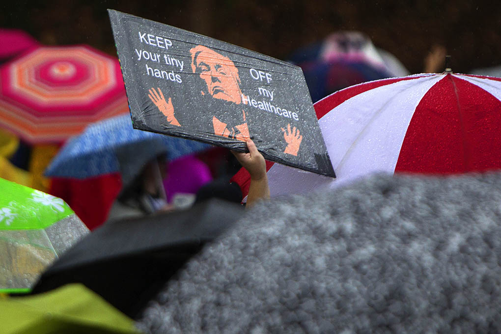 Millennial women opposed to Trump take to streets, many for the first time