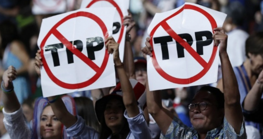 Withdrawal from TPP is also supported by many Democrats