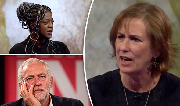 Ava Vidal Kirsty Wark and Jeremy Corbyn