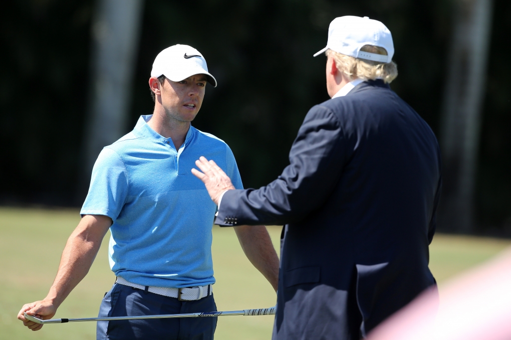 Donald Trump once helped Rory Mc Ilroy retrieve a golf club from a lake