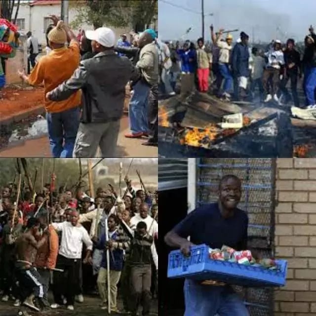 Fresh attacks on Nigerians living in South Africa 5 buildings with Nigerian shops looted and burnt