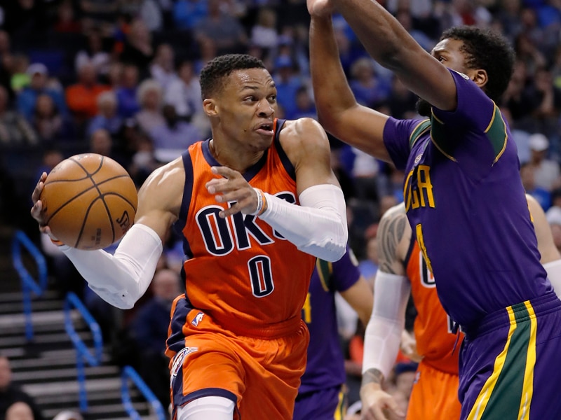 Oklahoma City guard Russell Westbrook has picked up his 29th triple-double of the NBA season