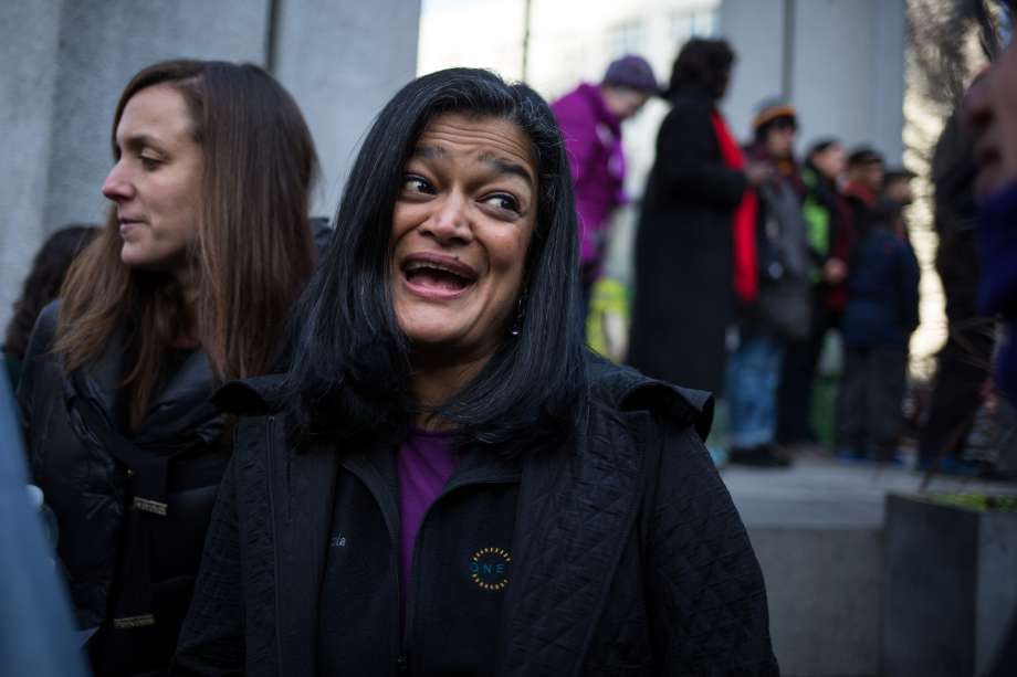 U.S. Rep. Pramila Jayapal She is instigator of letter in which 103 House members as Department of Homeland Security Sec. John Kelly to explain the who's and what's of President Trump's immigration order. The letter pointedly asks if the Trump adminis