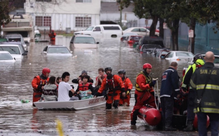 The Latest: Storm prompts evacuations in Monterey County