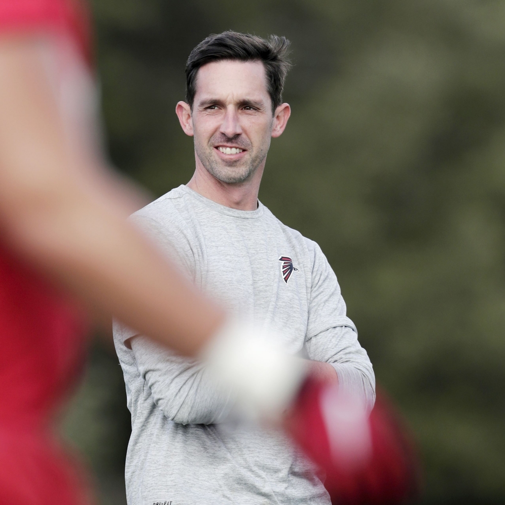 Tim Warner  Getty Images Kyle Shanahan wasn't smiling Sunday night after his mistakes cost the Atlanta Falcons the Super Bowl