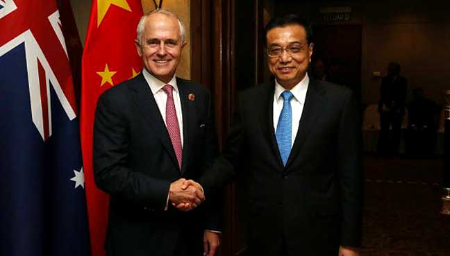 Chinese premier visits Australia to expand bilateral ties